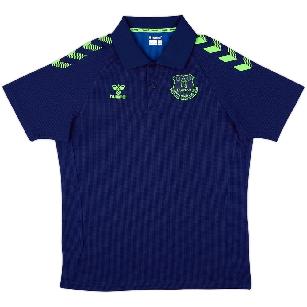 2021-22 Everton Hummel Polo Shirt - 9/10 - (L)