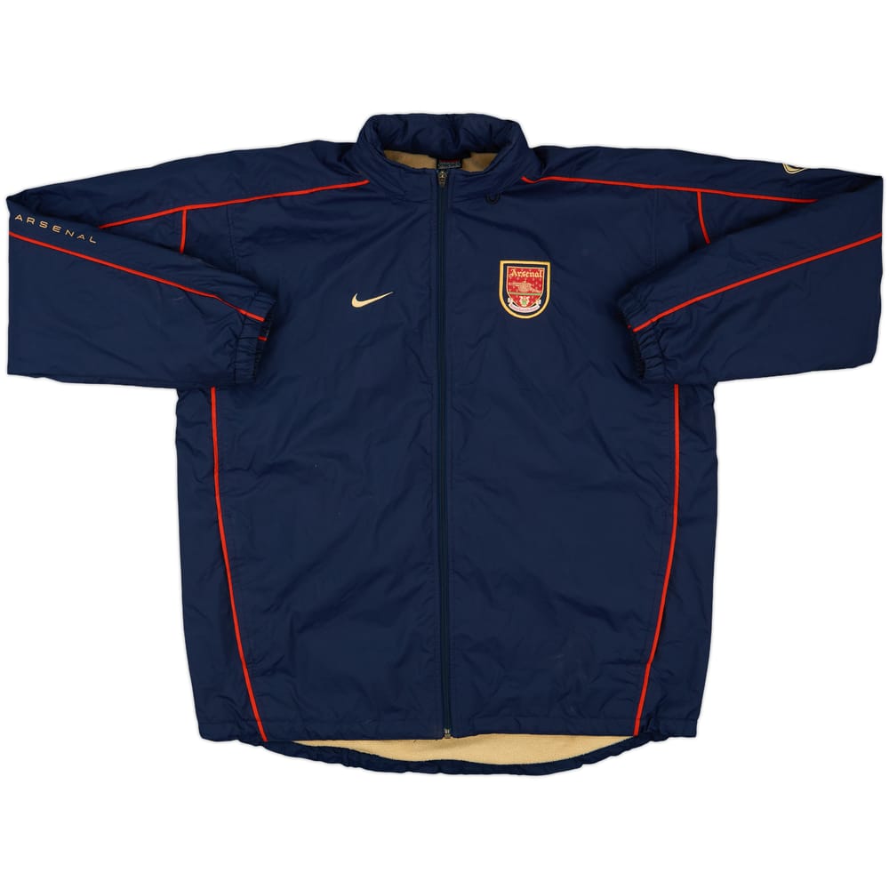2001-02 Arsenal Nike Hooded Rain Jacket - 8/10 - (L)