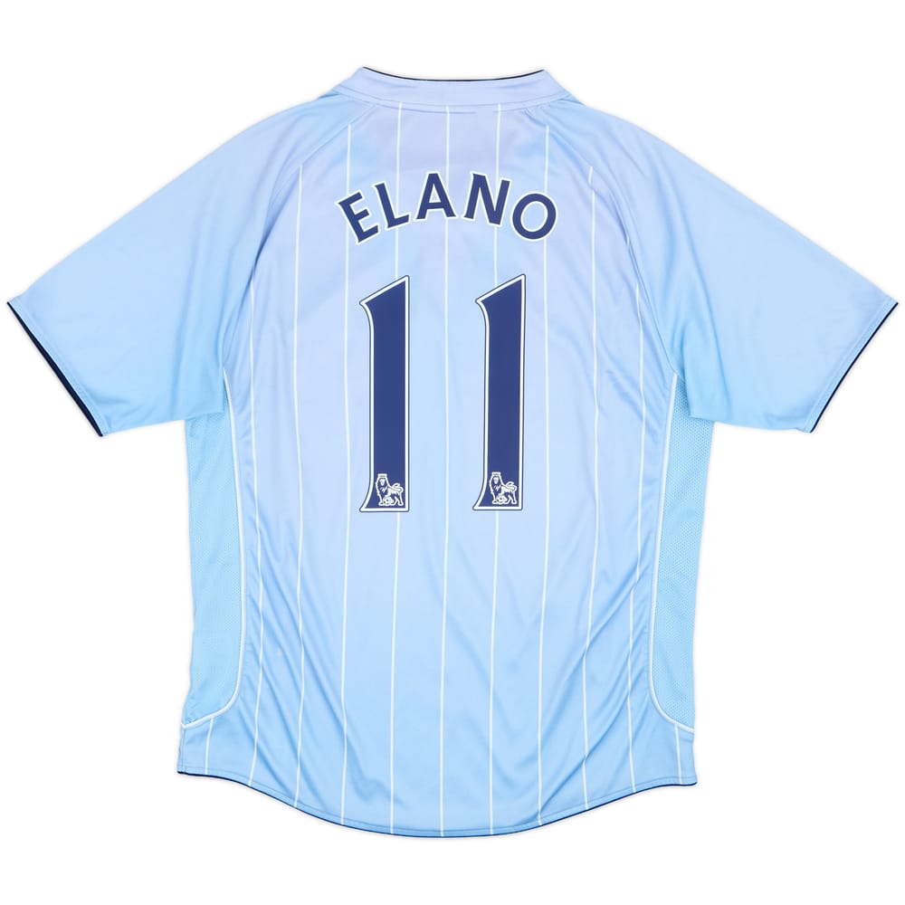 2007-08 Manchester City Home Shirt Elano #11 - 8/10 - (L)