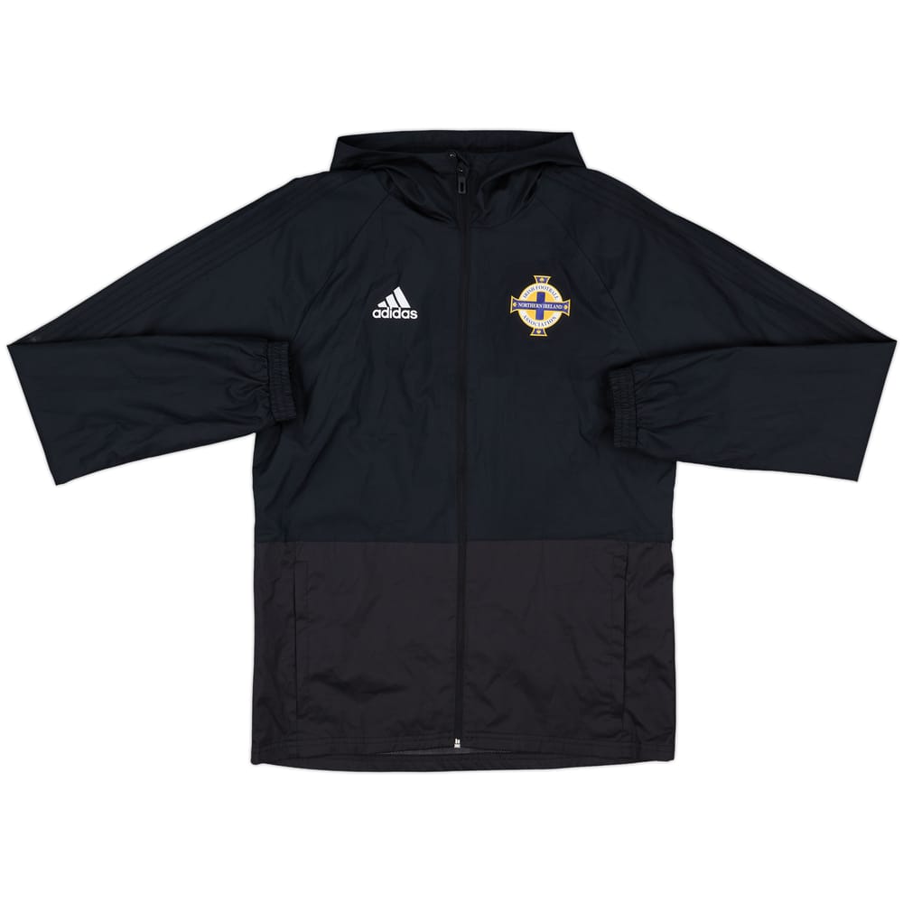 2018-19 Northern Ireland adidas Hooded Track Jacket - 8/10 - (S)