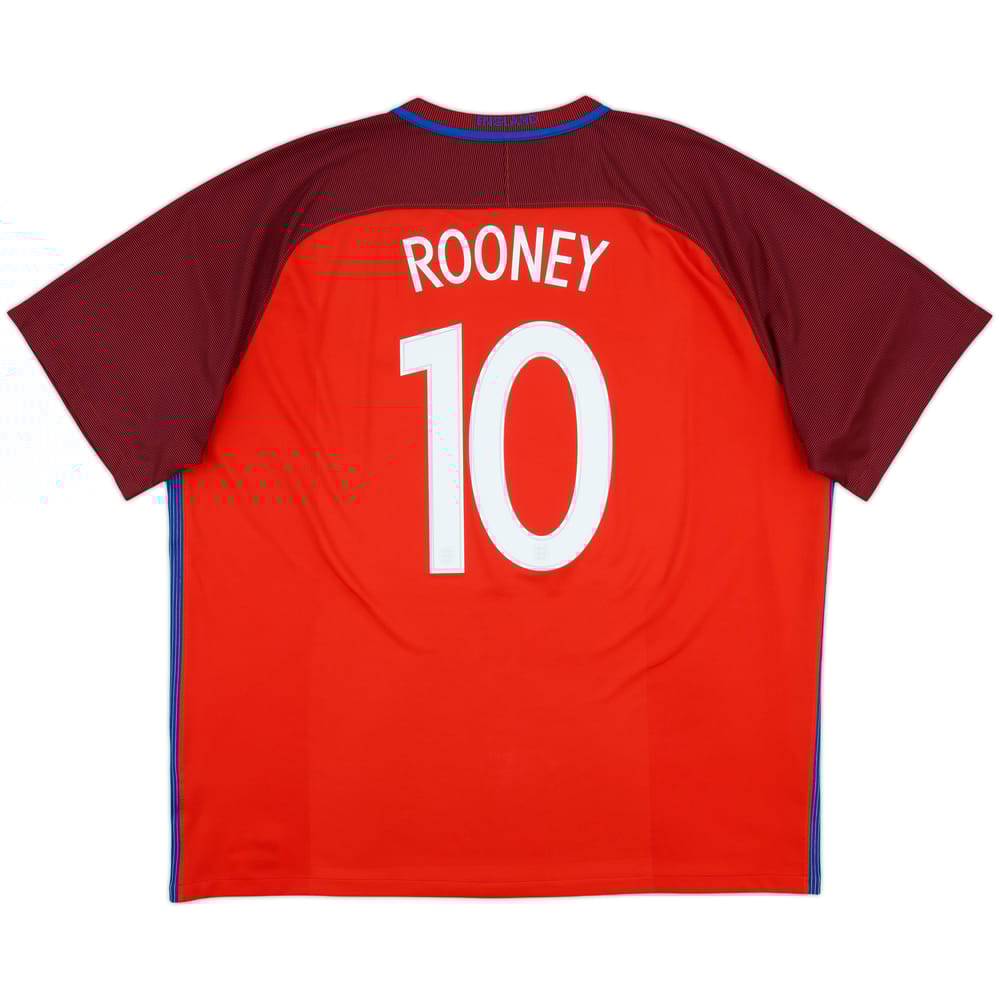 2016-17 England Away Shirt Rooney #10 - 8/10 - (3XL)