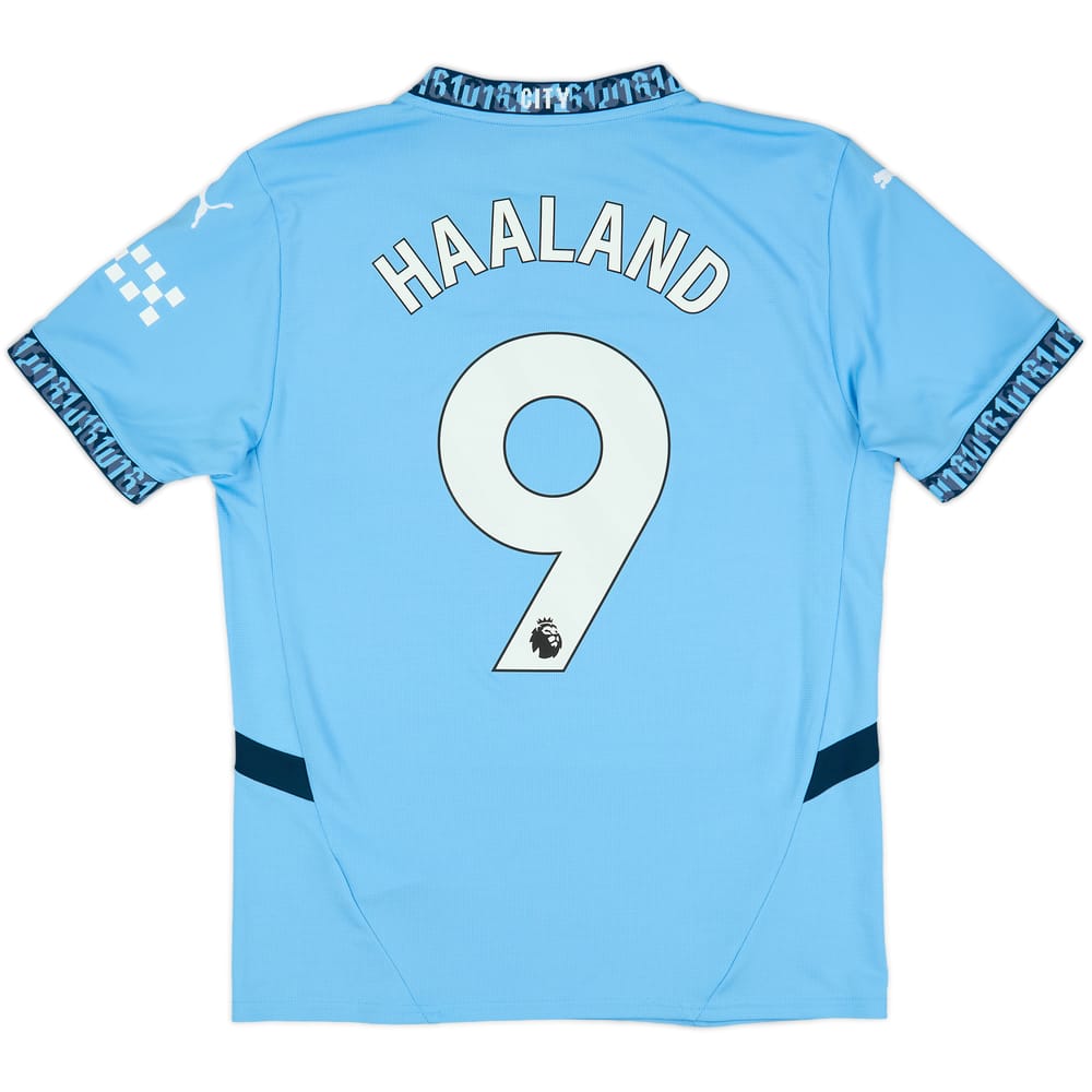 2024-25 Manchester City Home Shirt Haaland #9 - 9/10 - (M)