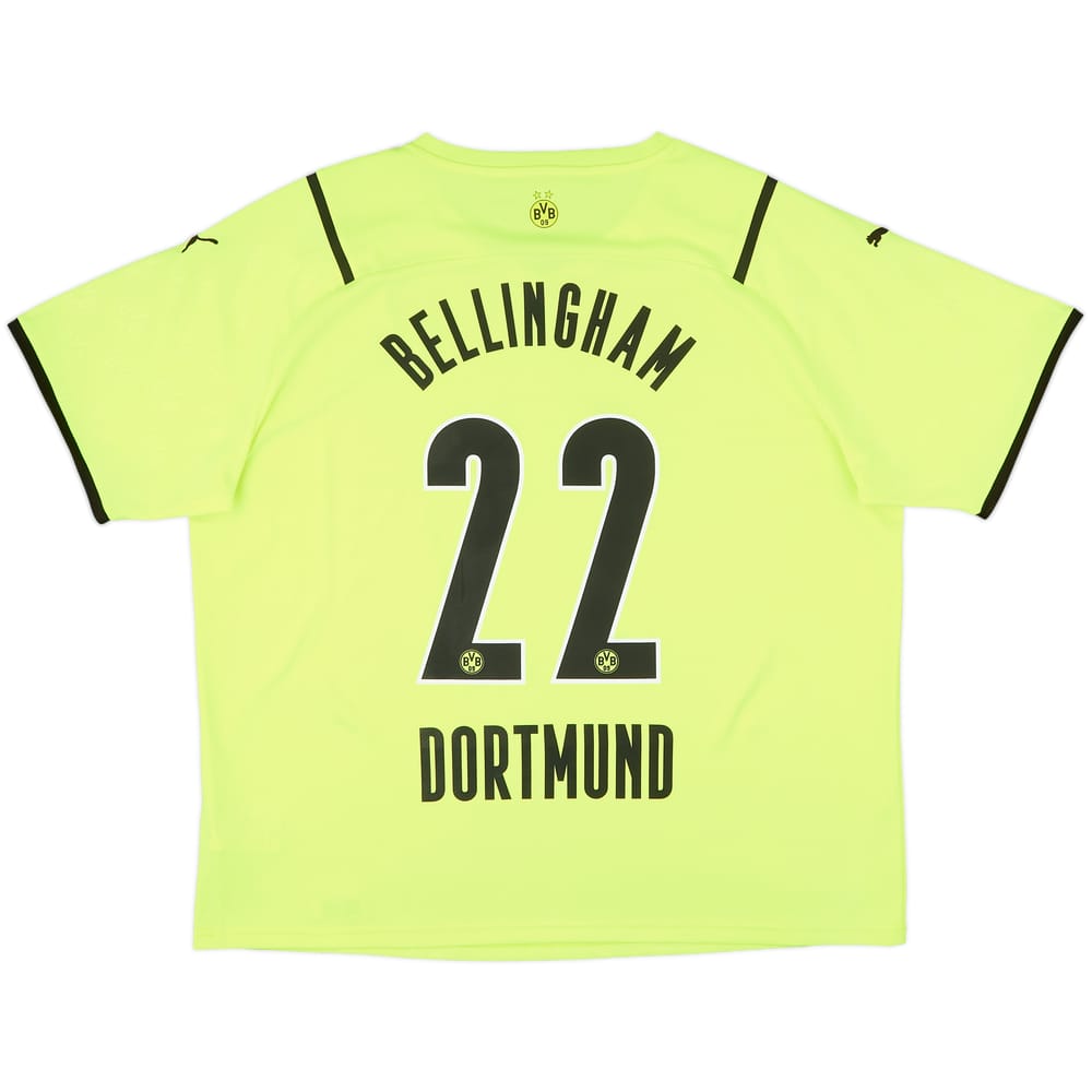 2021-22 Borussia Dortmund European Home Shirt Bellingham #22 - 8/10 - (XXL)