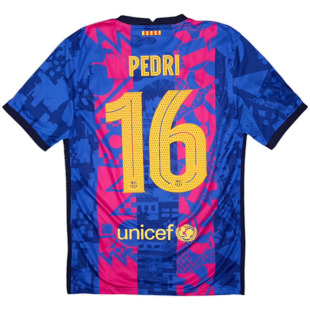 2021-22 Barcelona Third Shirt Pedri #16 - 9/10 - (S)