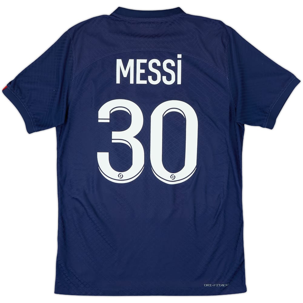 2022-23 Paris Saint-Germain Authentic Home Shirt Messi #30 - 8/10 - (S)