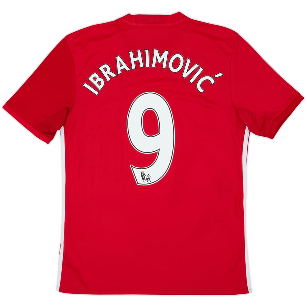 2016-17 Manchester United Home Shirt Ibrahimovic #9 - 6/10 - (S)