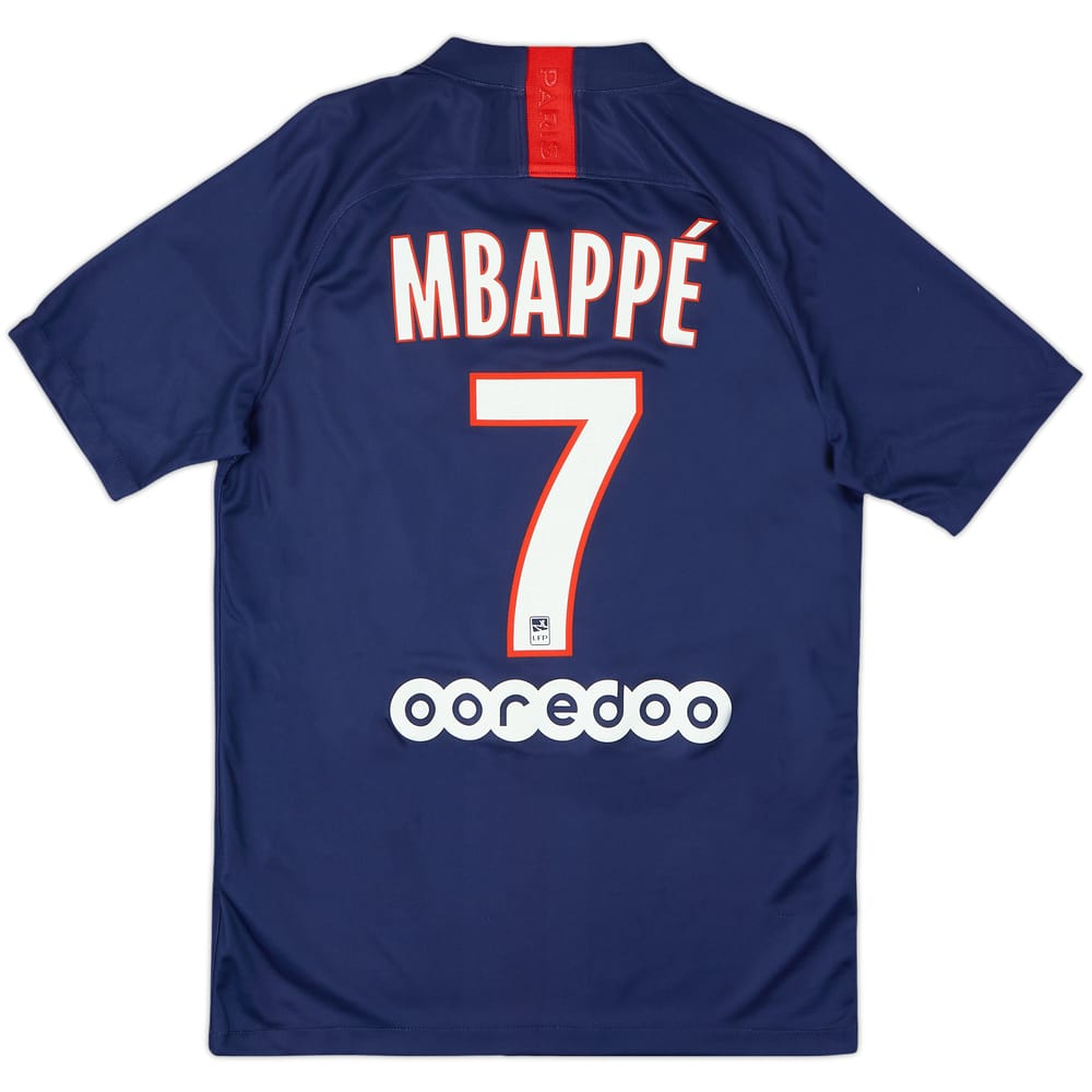 2019-20 Paris Saint-Germain Home Shirt Mbappe #7 - 9/10 - (S)