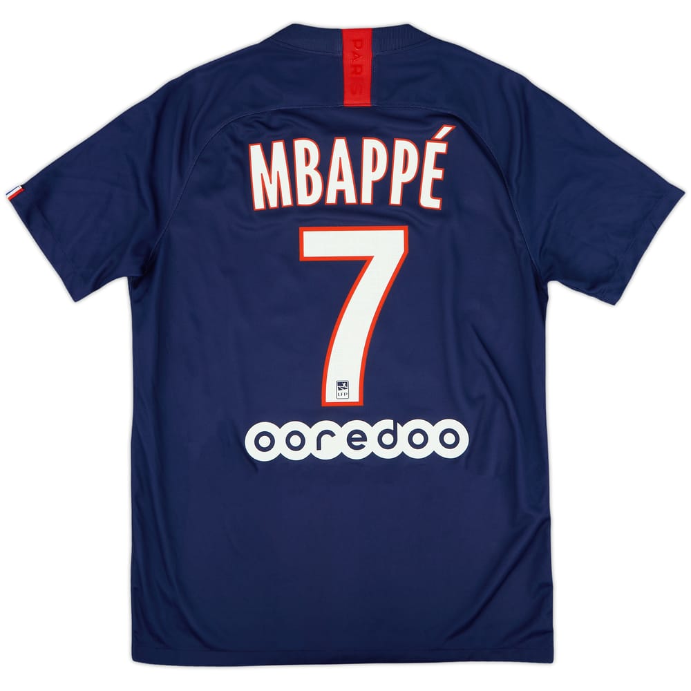 2019-20 Paris Saint-Germain Home Shirt Mbappe #7 - 8/10 - (M)