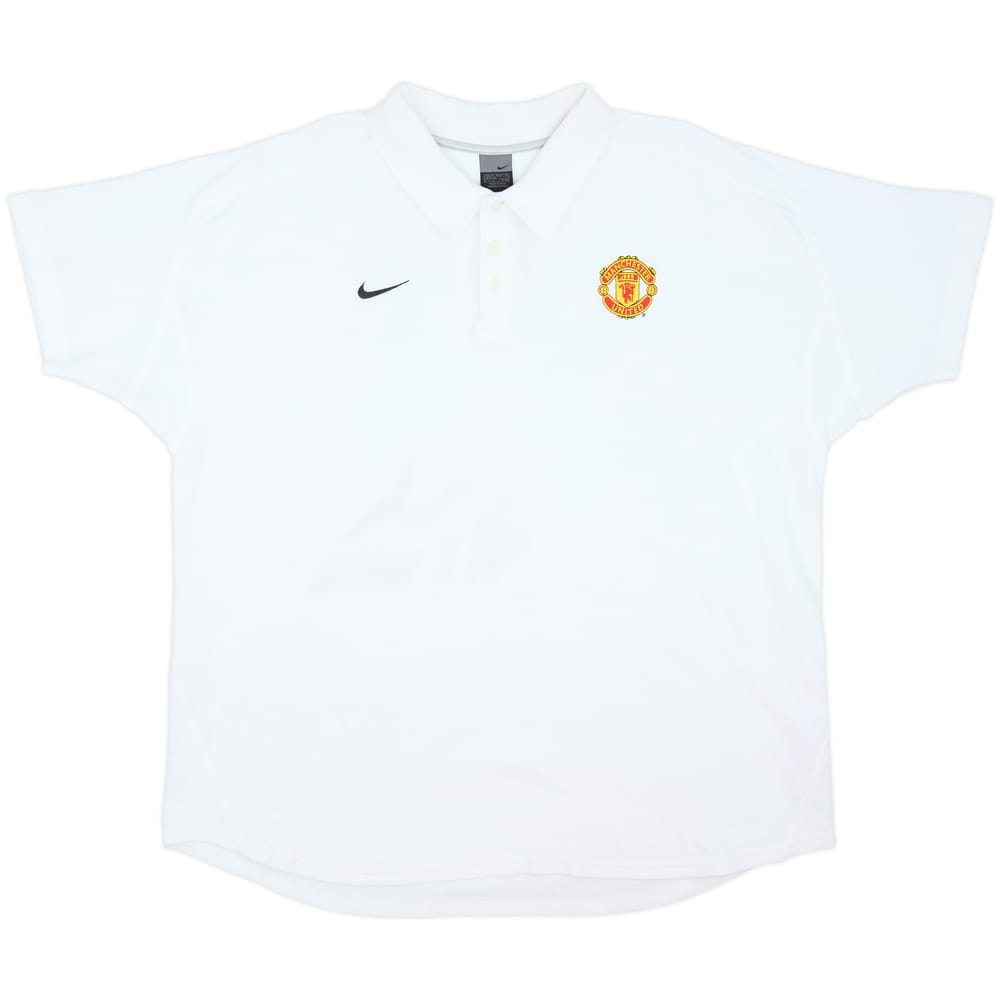 2002-03 Manchester United Nike Polo Shirt - 8/10 - (XXL)