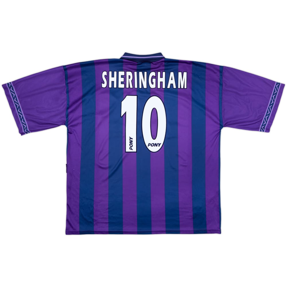 1995-97 Tottenham Away Shirt Sheringham #10 - 8/10 - (XXL)