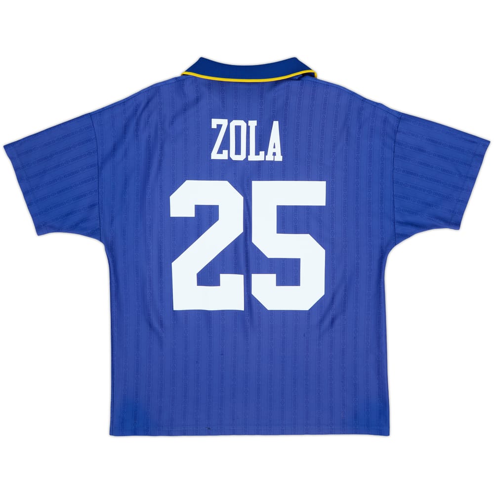 1995-97 Chelsea Home Shirt Zola #25 - 5/10 - (L)