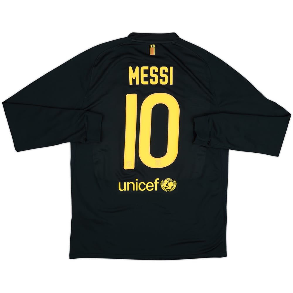 2011-12 Barcelona Away L/S Shirt Messi #10 - 7/10 - (L)