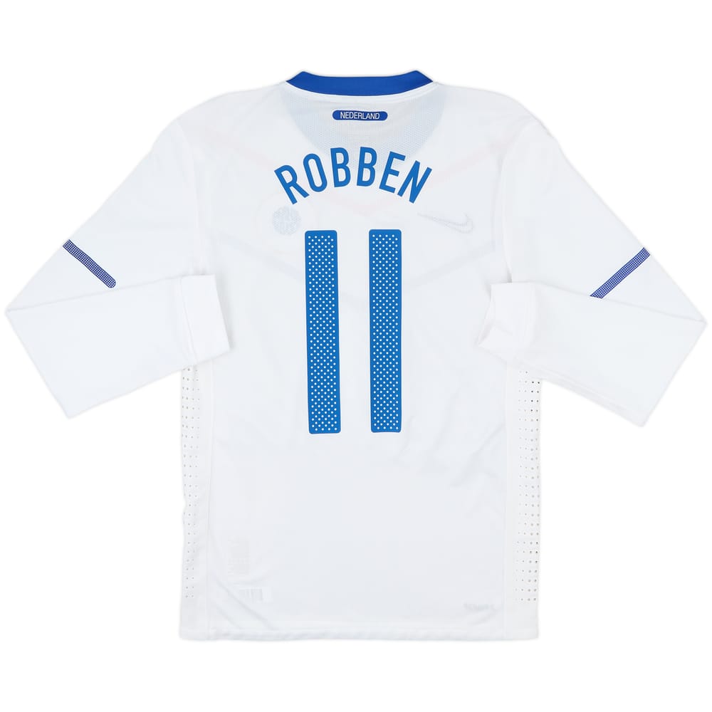 2010-11 Netherlands Player Issue Away L/S Shirt Robben #11 - 8/10 - (M)
