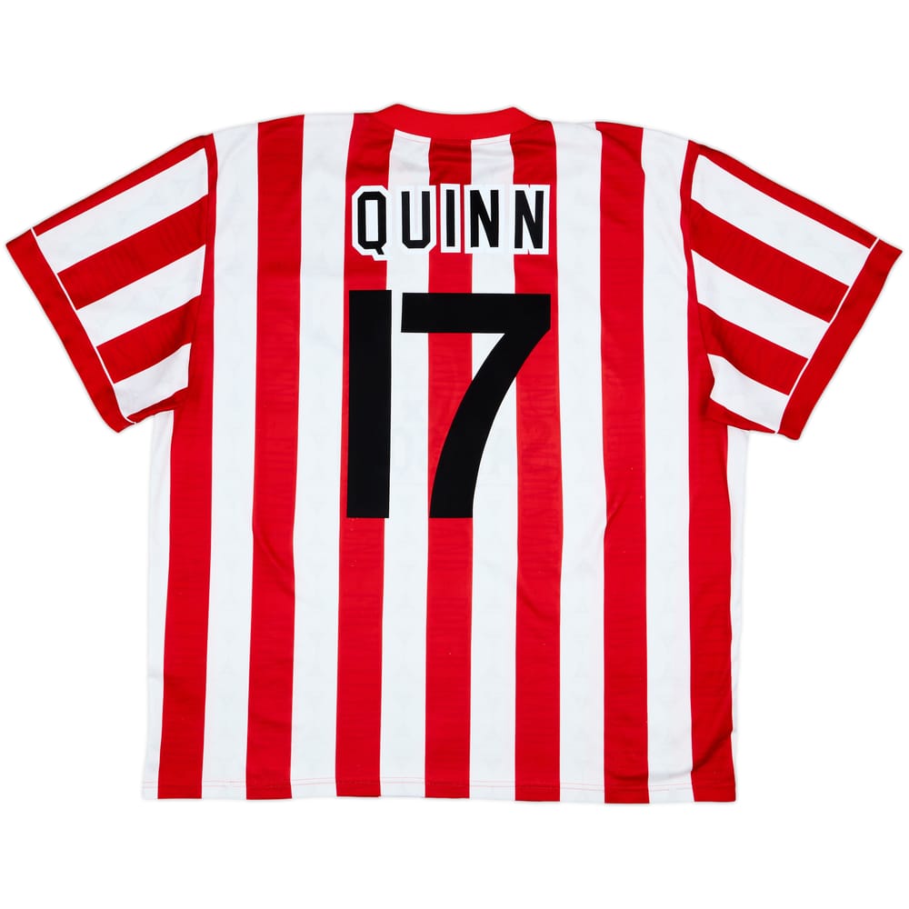 1996-97 Sunderland Home Shirt Quinn #17 - 8/10 - (XL)