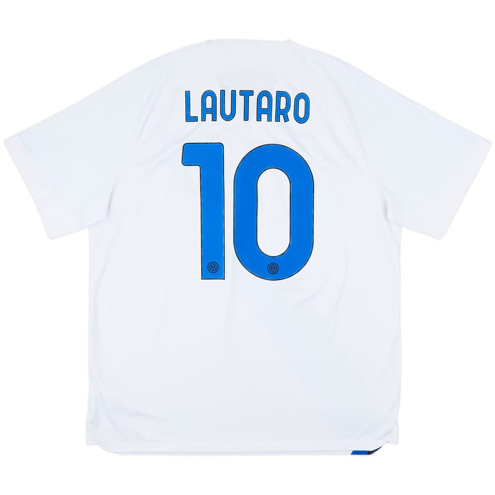 2023-24 Inter Milan Away Shirt Lautaro #10 - 9/10 - (XL)