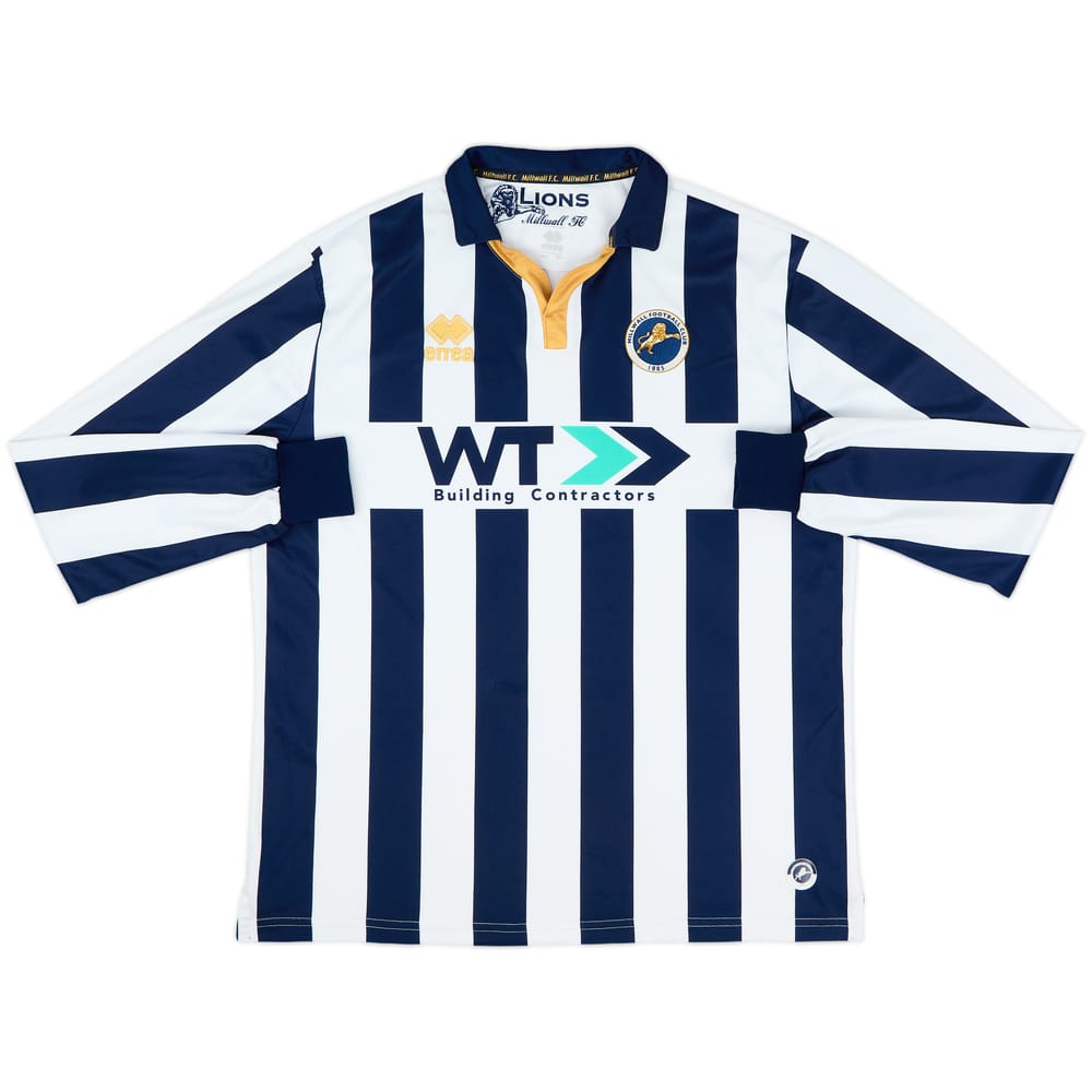 2016-17 Millwall Home L/S Shirt - 8/10 - (XL)