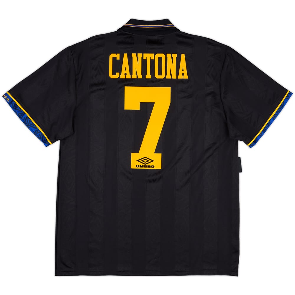 1993-95 Manchester United Away Shirt Cantona #7 - 9/10 - (L)