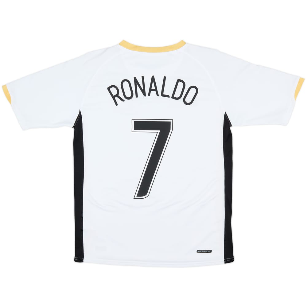 Camiseta de visitante del Manchester United 2006-08 Ronaldo #7 - 9/10 - (XL.Niños)
