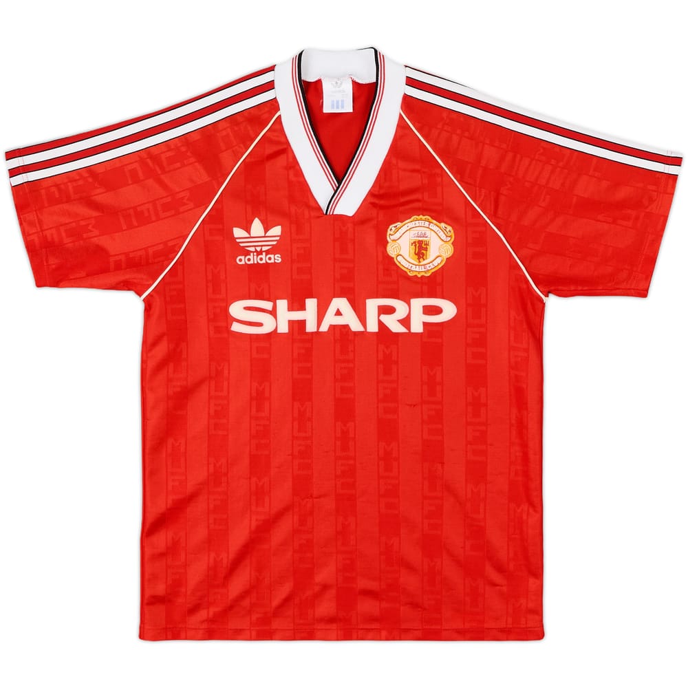 1988-90 Manchester United Home Shirt - 7/10 - (S)
