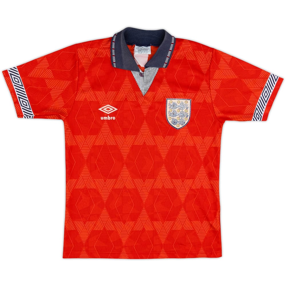 1990-93 England Away Shirt - 5/10 - (M.Boys)