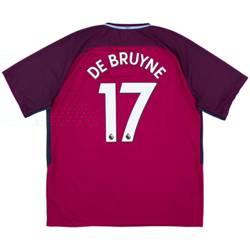 2017-18 Manchester City Away Shirt De Bruyne #17 - 8/10 - (XXL)