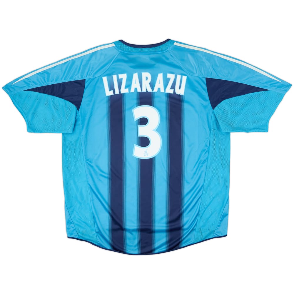 2004-05 Olympique Marseille Away Shirt Lizarazu #3 - 8/10 - (XXL)