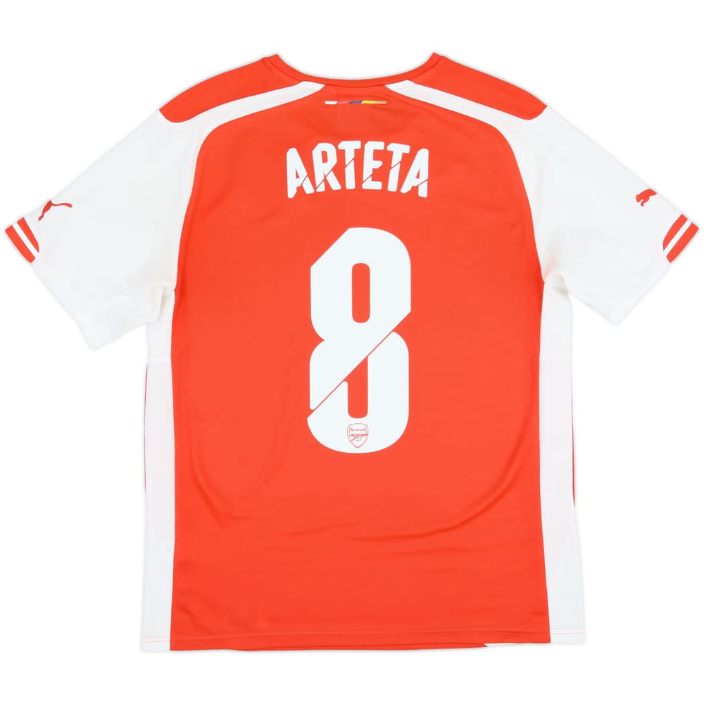 Camiseta de local del Arsenal 2014-15 Arteta #8 - 6/10 - (M)