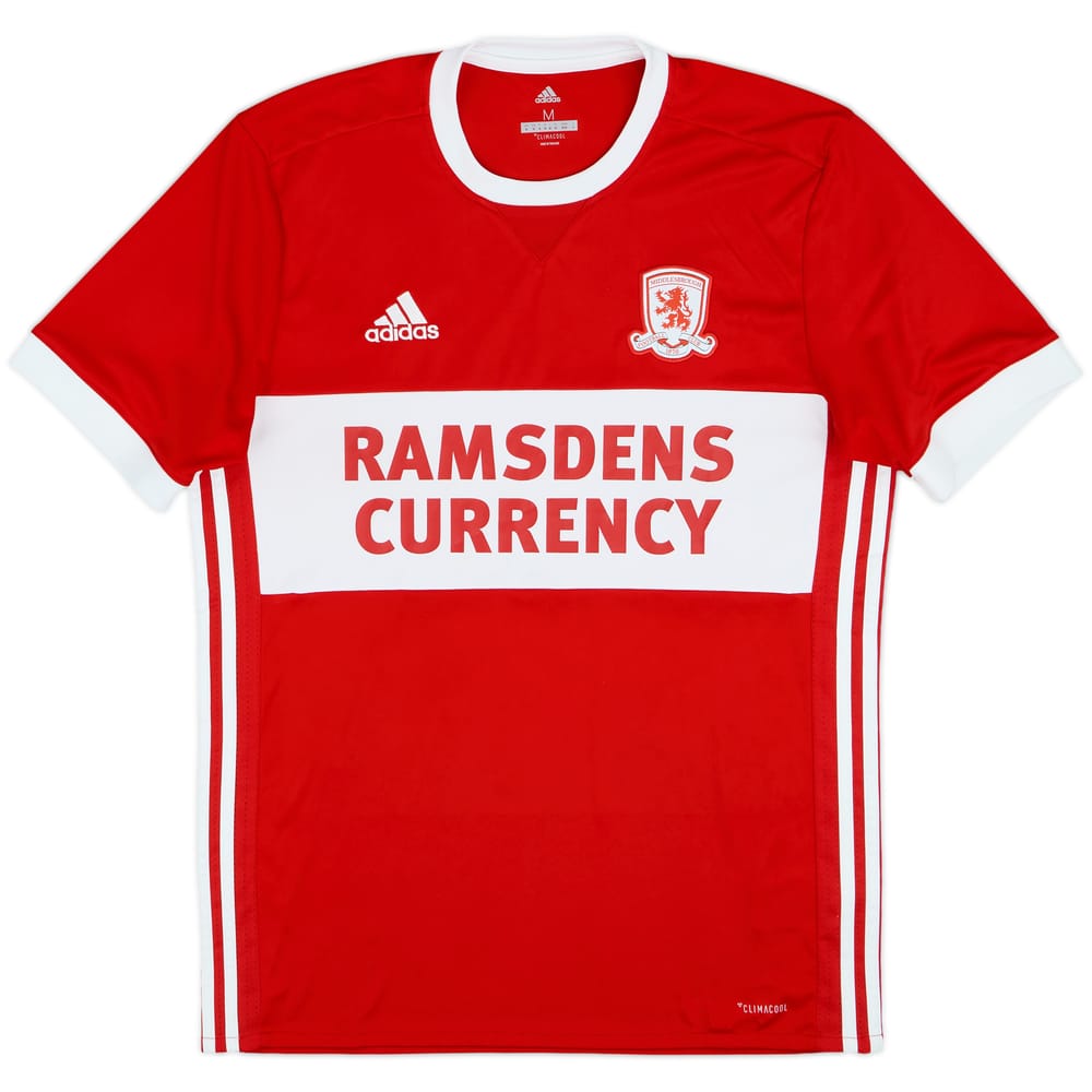 2017-18 Middlesbrough Home Shirt - 9/10 - (M)