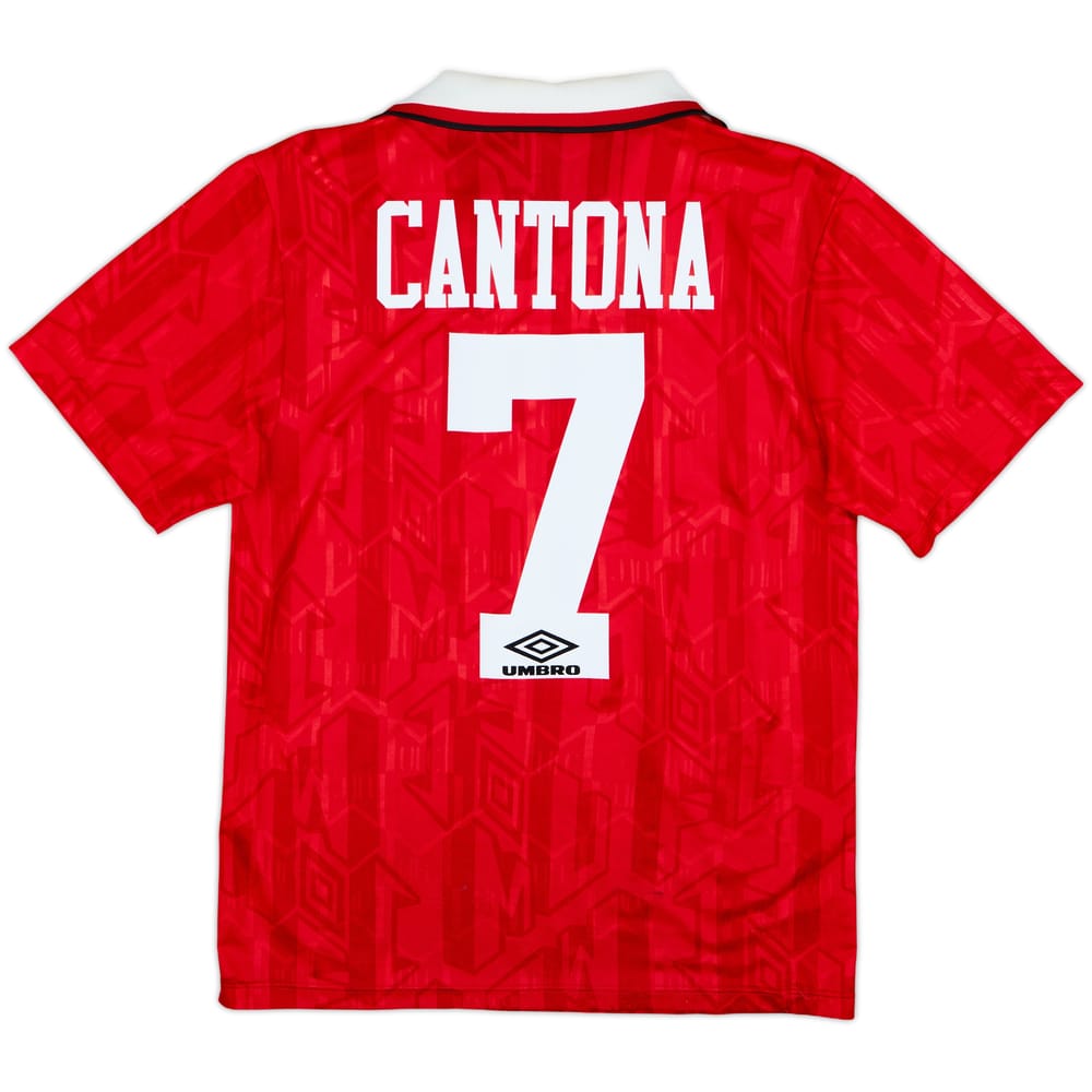 1992-94 Manchester United Home Shirt Cantona #7 - 6/10 - (S)