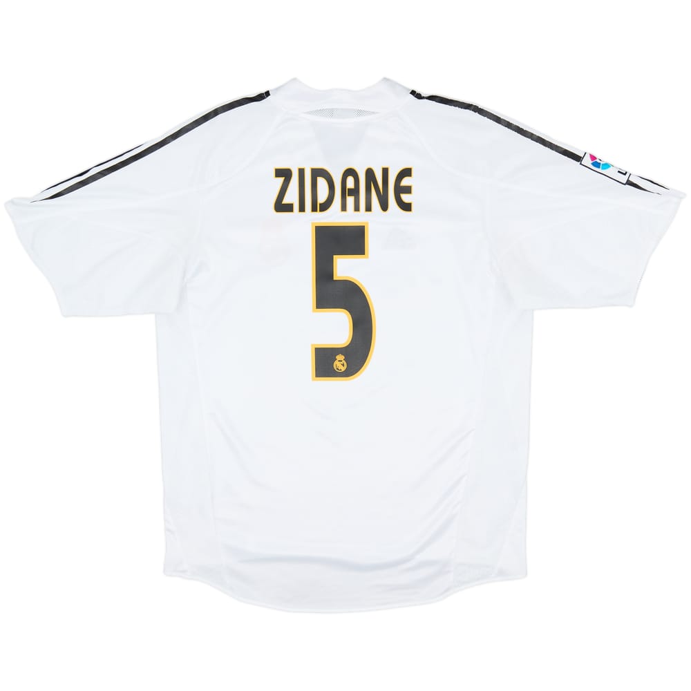 2004-05 Real Madrid Home Shirt Zidane #5 - 6/10 - (M)