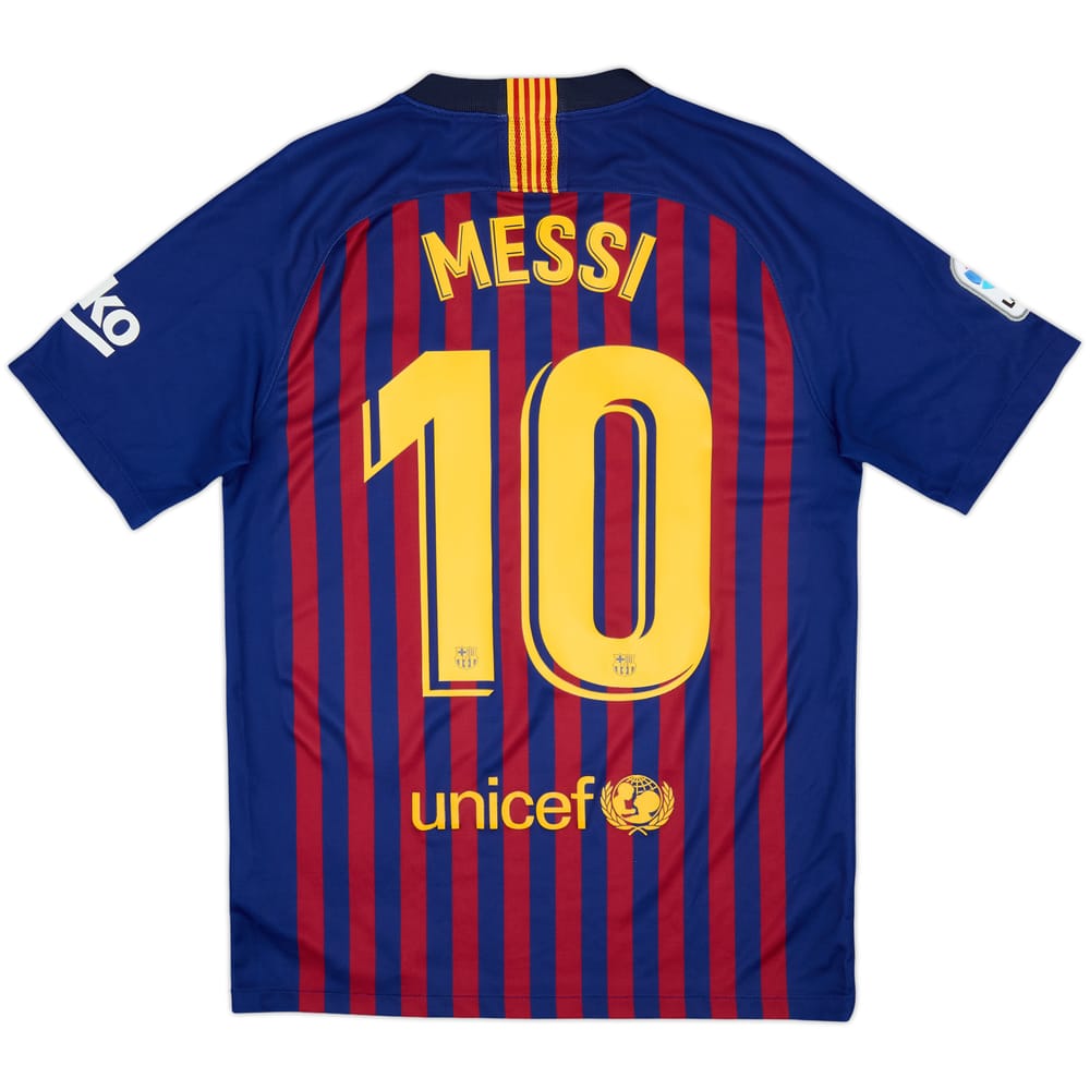 2018-19 Barcelona Home Shirt Messi #10 - 7/10 - (S)