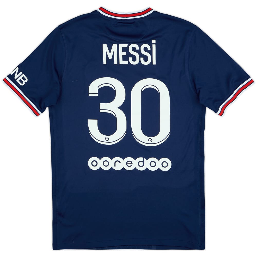 2021-22 Paris Saint-Germain Home Shirt Messi #30 - 8/10 - (S)