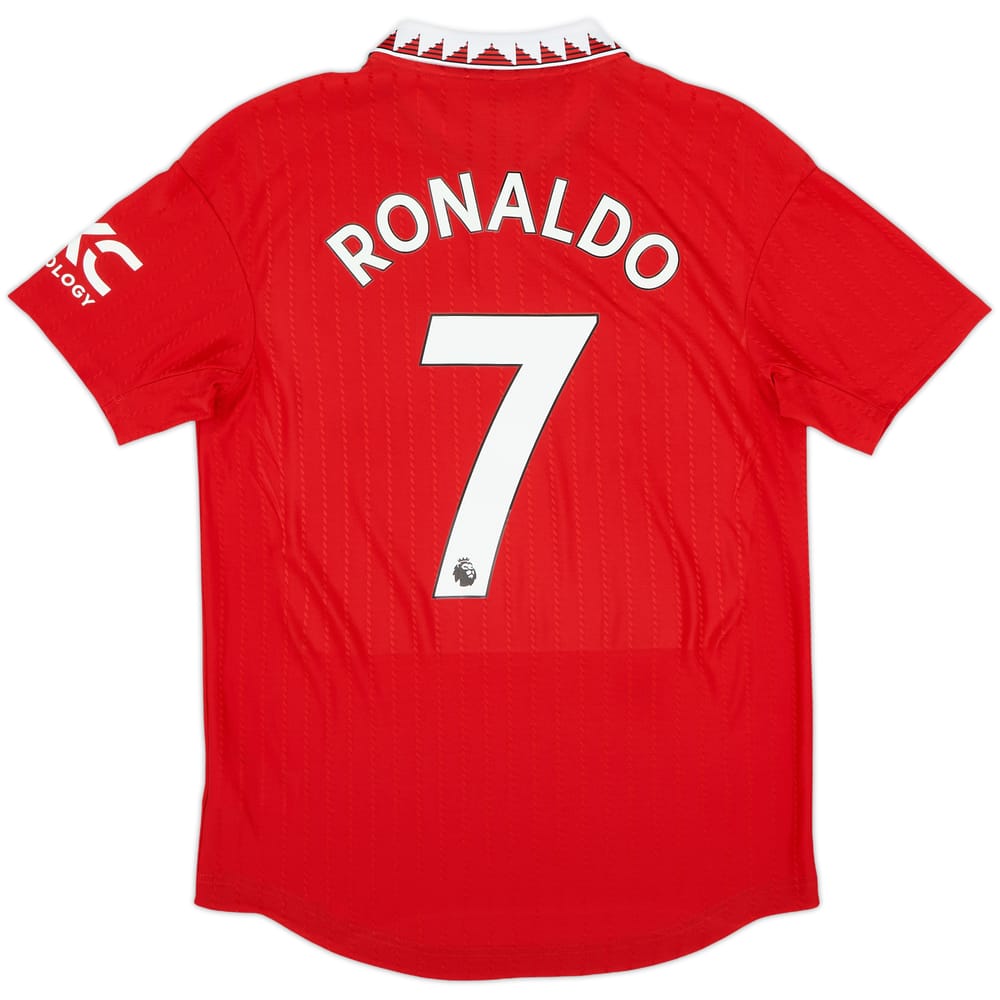 2022-23 Manchester United Authentic Home Shirt Ronaldo #7 - 8/10 - (M)