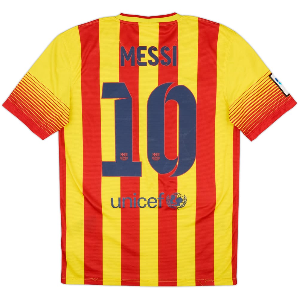 2013-15 Barcelona Camiseta Visitante Messi #10 - 6/10 - (S)