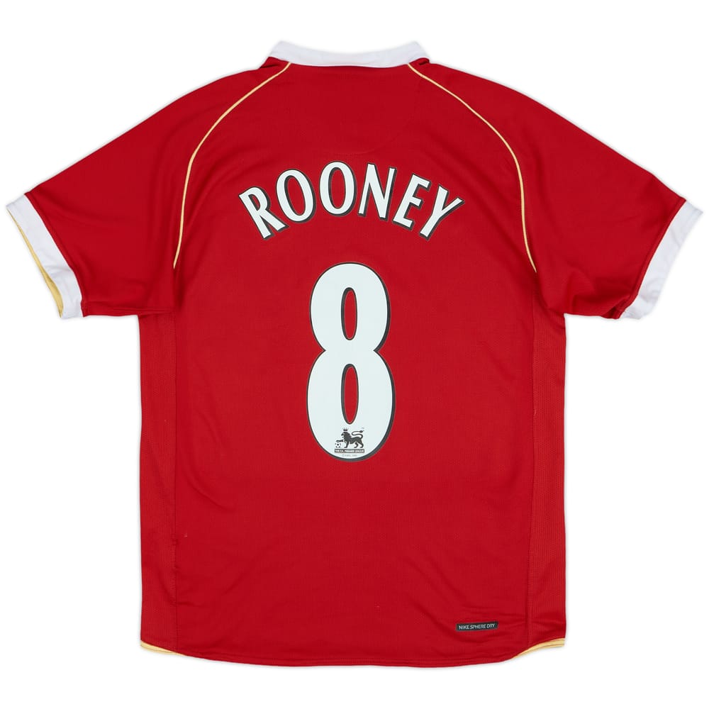 2006-07 Manchester United Home Shirt Rooney #8 - 6/10 - (S)