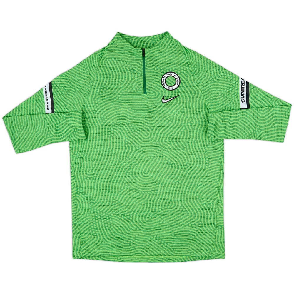 2020-22 Nigeria Nike 1/4 Zip Drill Top - 9/10 - (L)