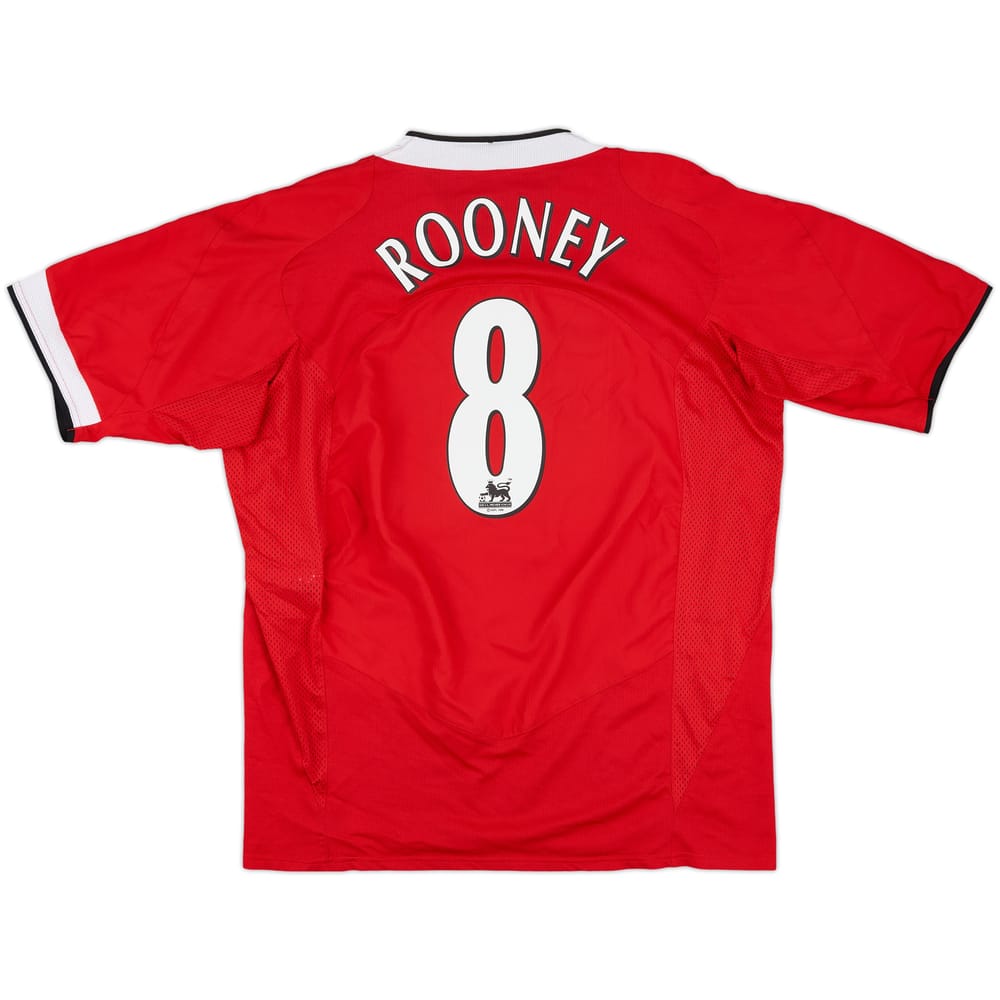 2004-06 Manchester United Home Shirt Rooney #8 - 8/10 - (L)