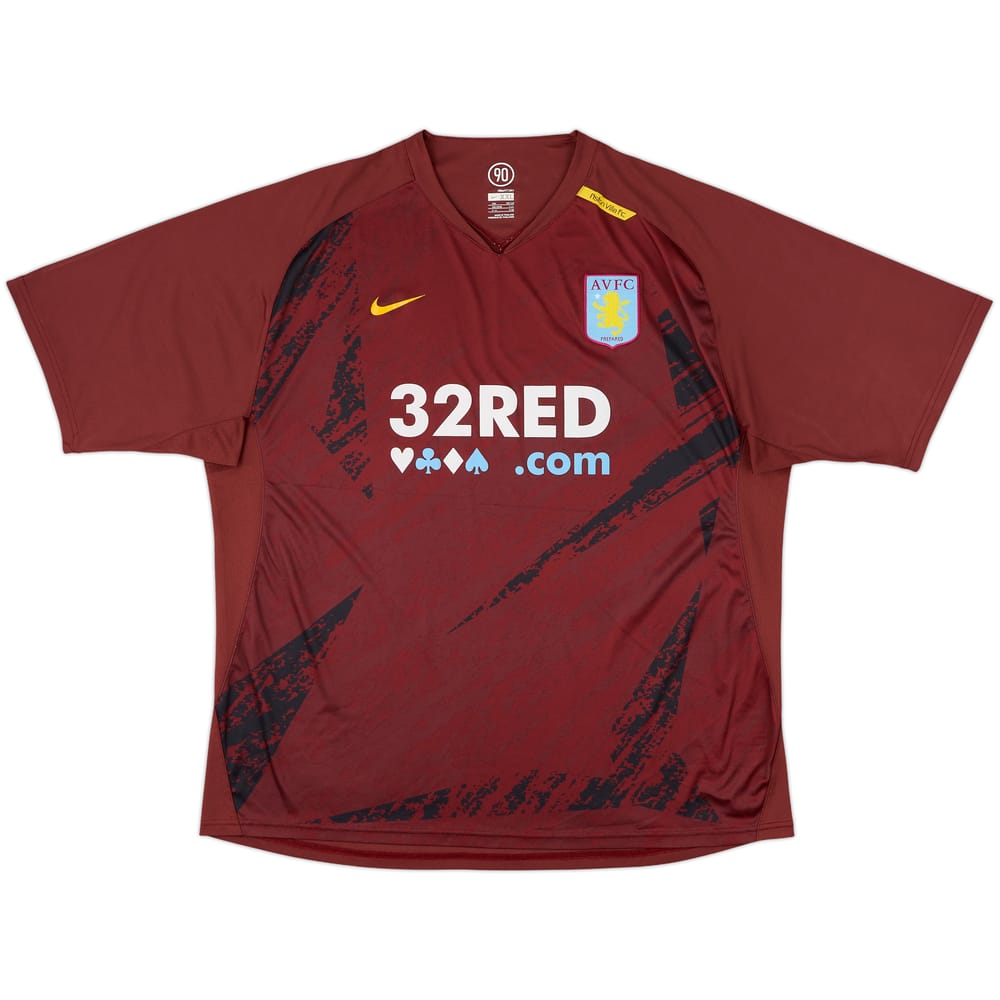 2007-08 Aston Villa Nike Player Issue Training Shirt - 8/10 - (XXL)