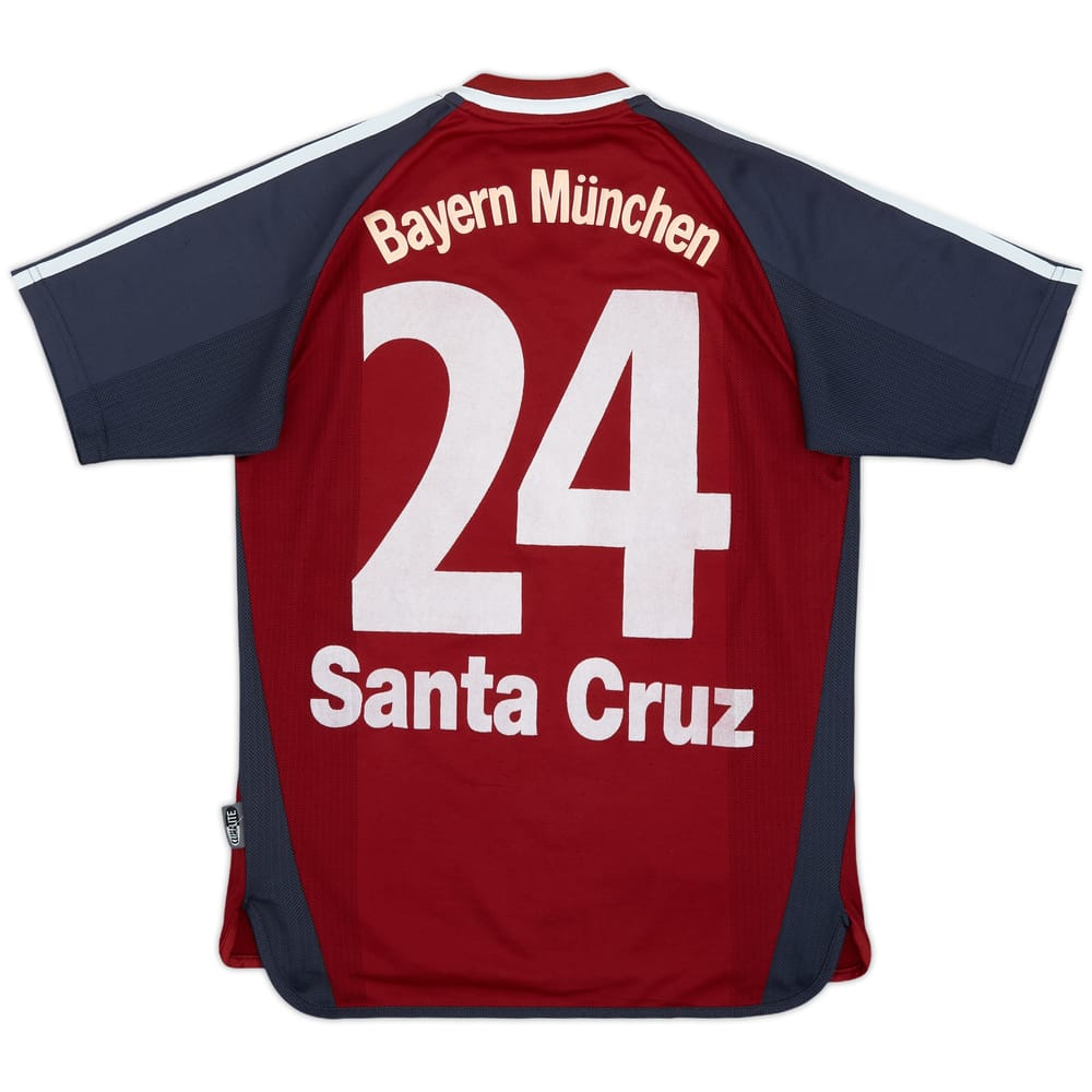 2002-03 Bayern Munich Home Shirt Santa Cruz #24 - 7/10 - (XL.Boys)