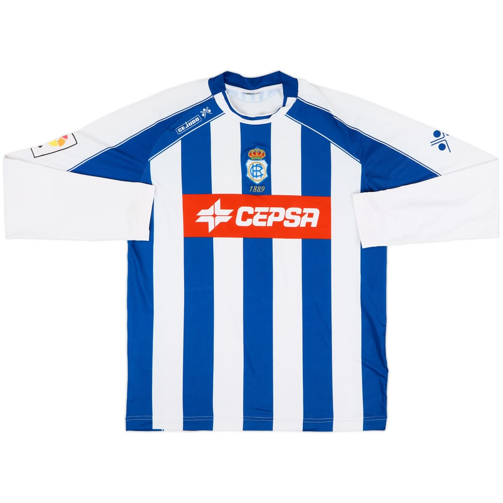 2006-07 Recreativo Huelva Home L/S Shirt #10 - 8/10 - (L)