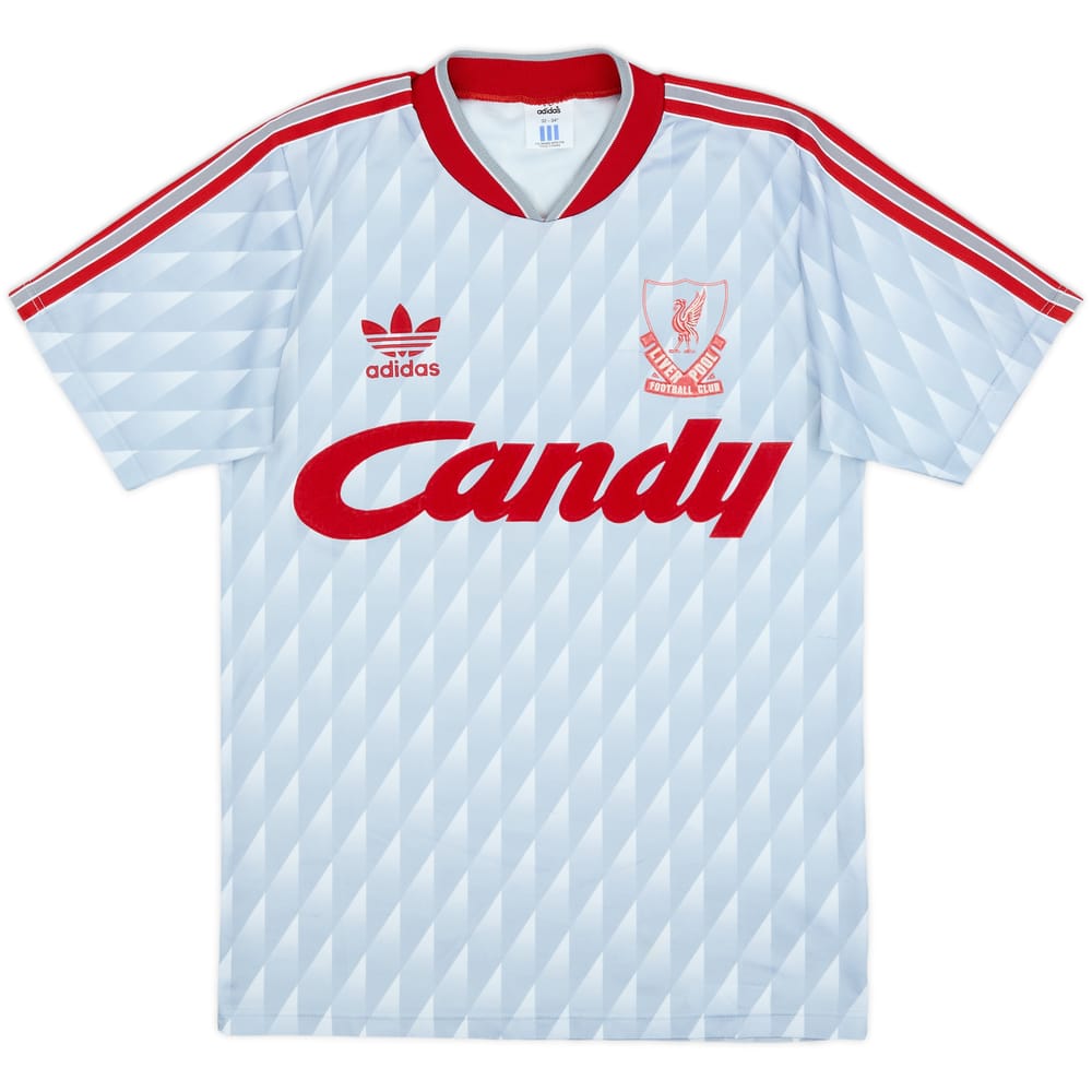 1989-91 Liverpool Away Shirt - 8/10 - (L.Boys)