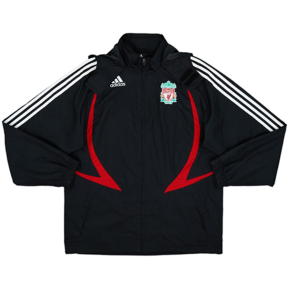 2007-08 Liverpool adidas Hooded Rain Jacket - 8/10 - (S)