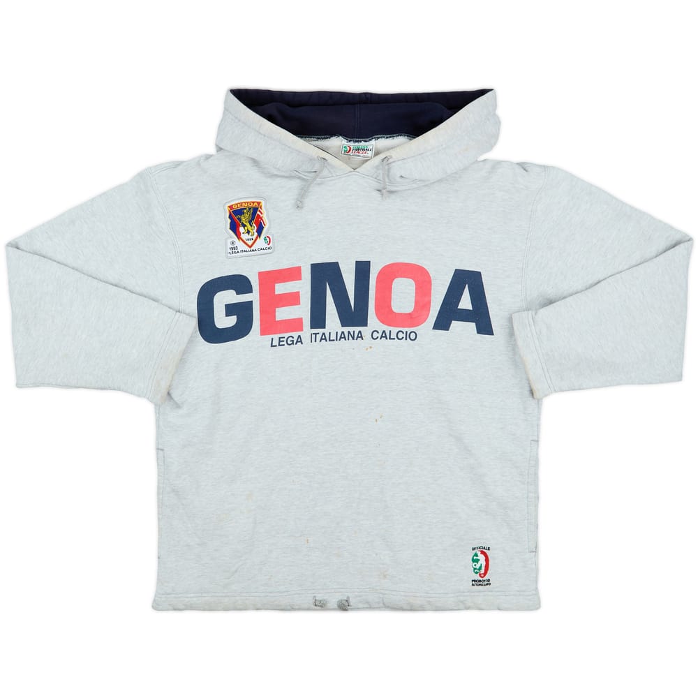 1993-94 Genoa 'Italian Football League' Hooded Sweat Top - 5/10 - (S)