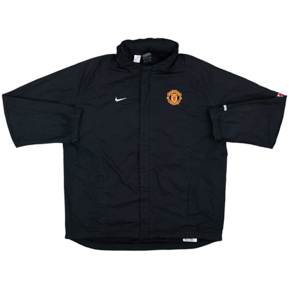 2003-04 Manchester United Nike Hooded Rain Jacket - 8/10 - (L)