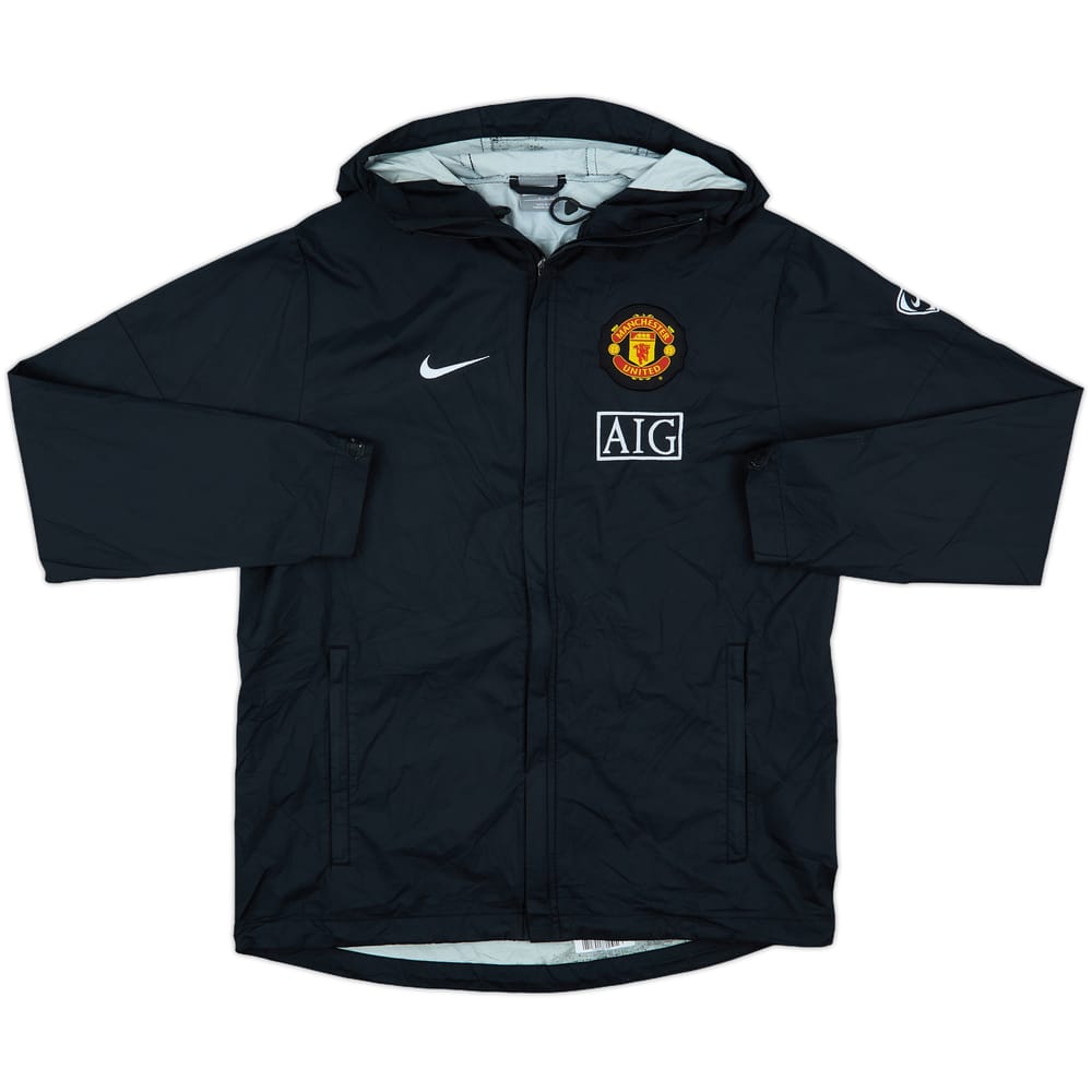 2009-10 Manchester United Nike Hooded Rain Jacket - 6/10 - (S)