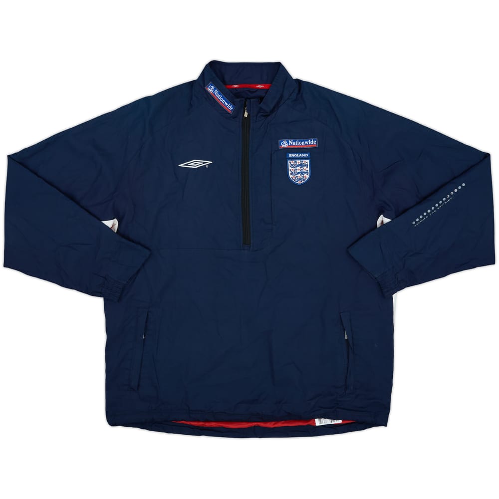 2004-06 England Umbro 1/2 Zip Sweat Top - 8/10 - (XL)