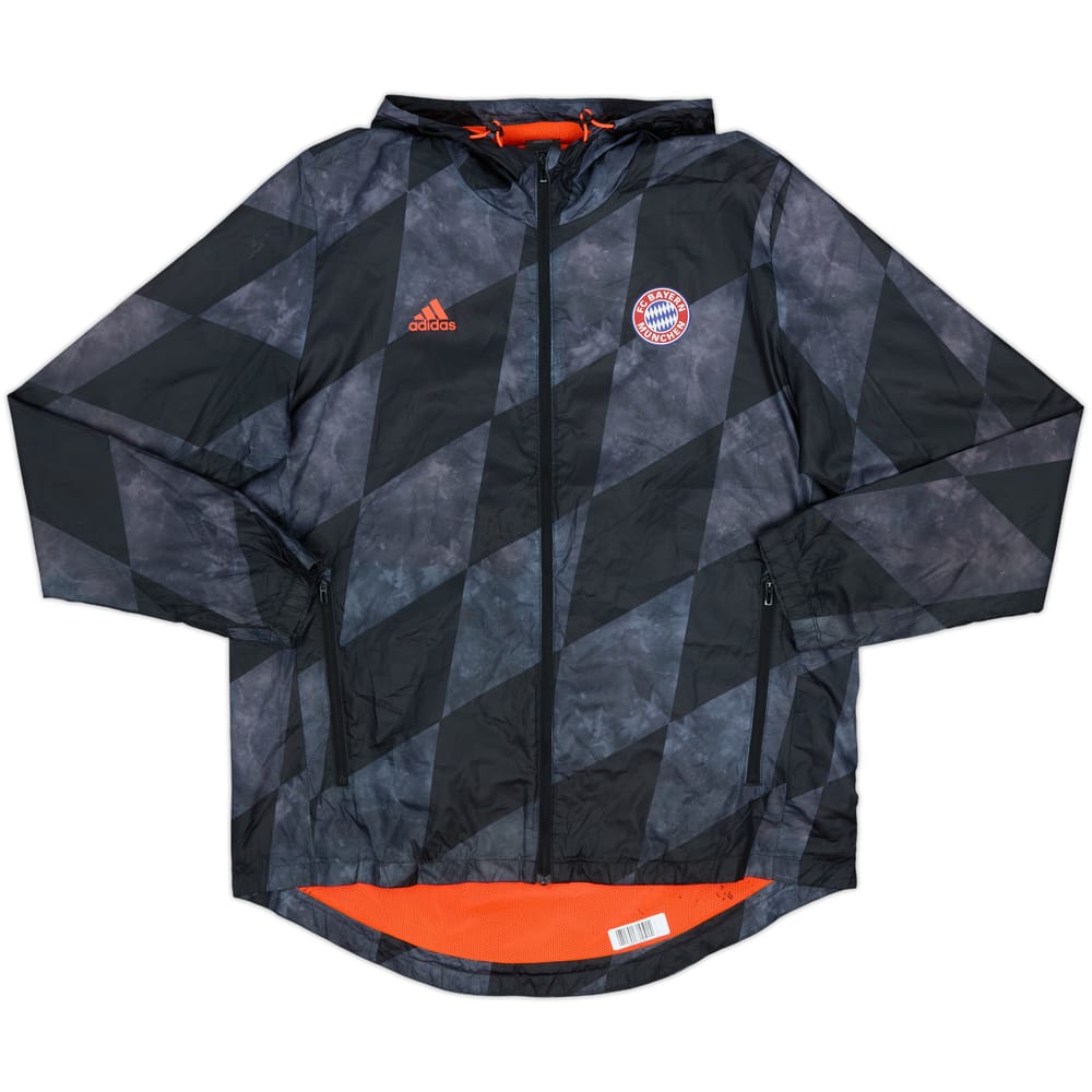 2016-17 Bayern Munich adidas Hooded Rain Jacket - 9/10 - (L)