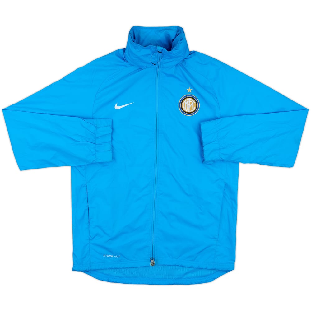 2011-12 Inter Milan Nike Hooded Rain Jacket - 7/10 - (S)