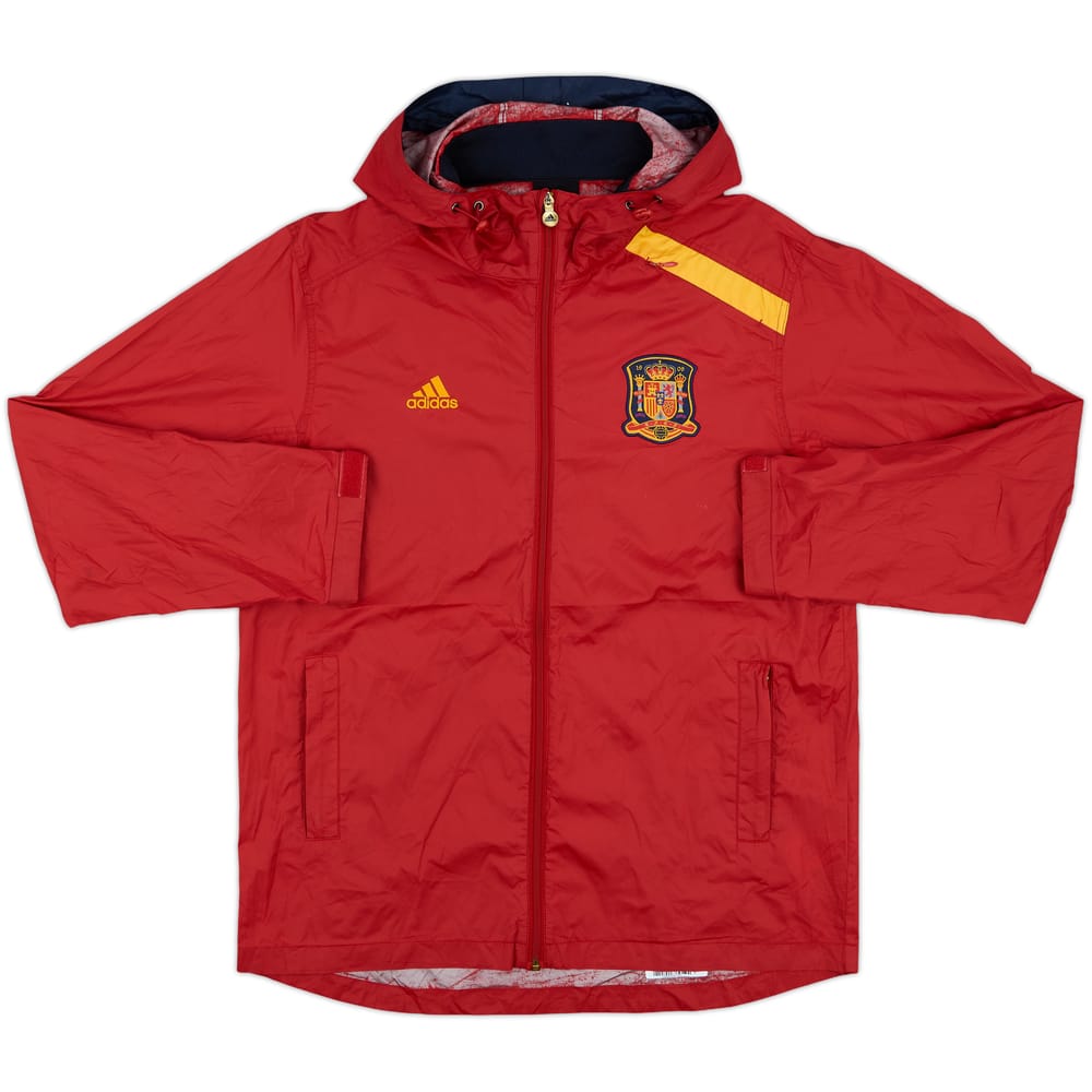 2011-12 Spain adidas Hooded Rain Jacket - 7/10 - (M)