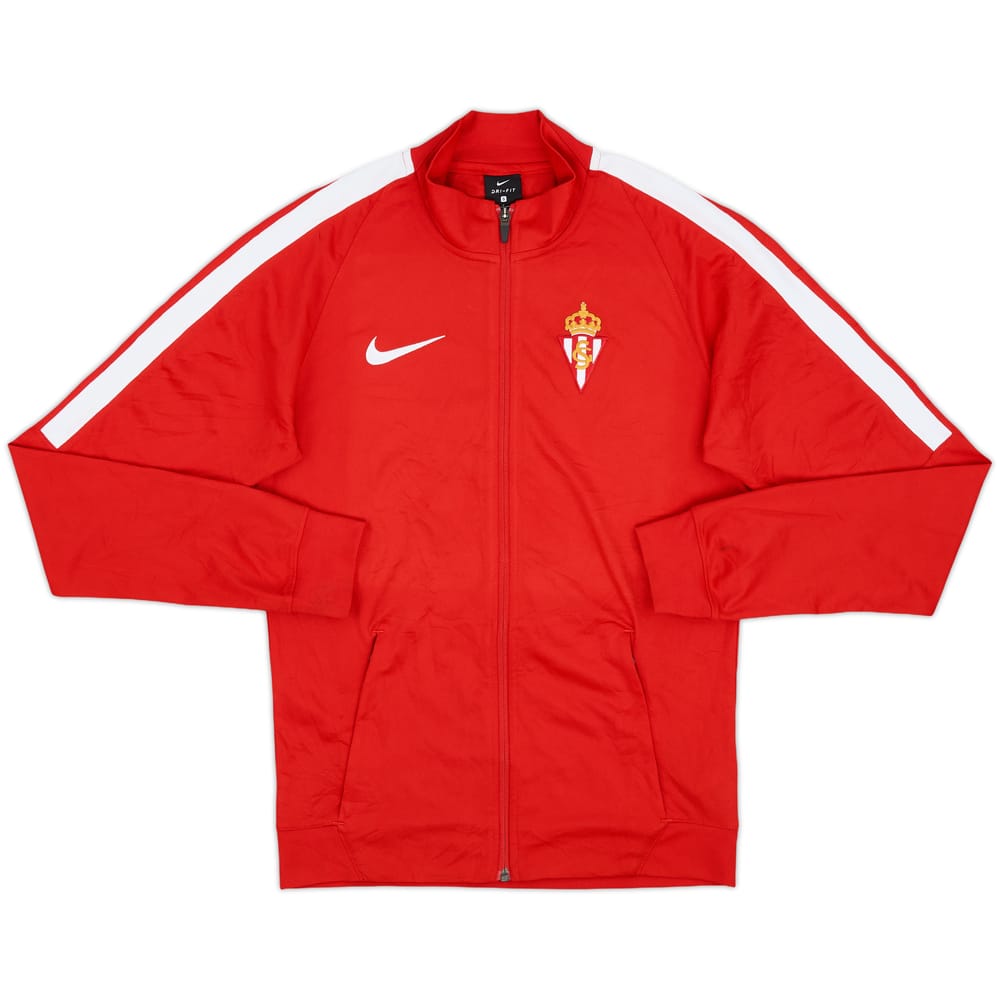 2017-18 Sporting Gijon Nike Track Jacket - 9/10 - (S)